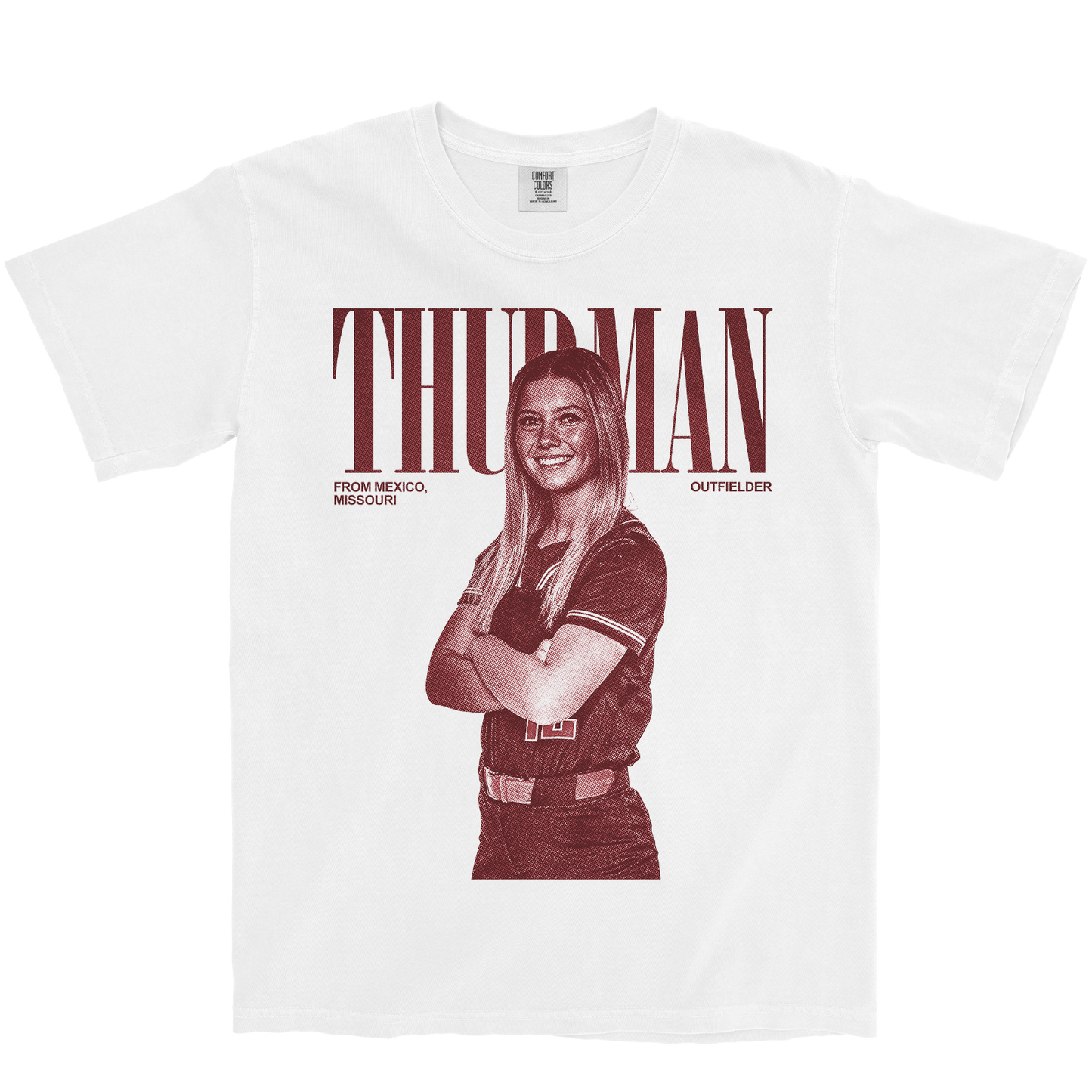 JORDYN THURMAN VINTAGE WHITE TEE