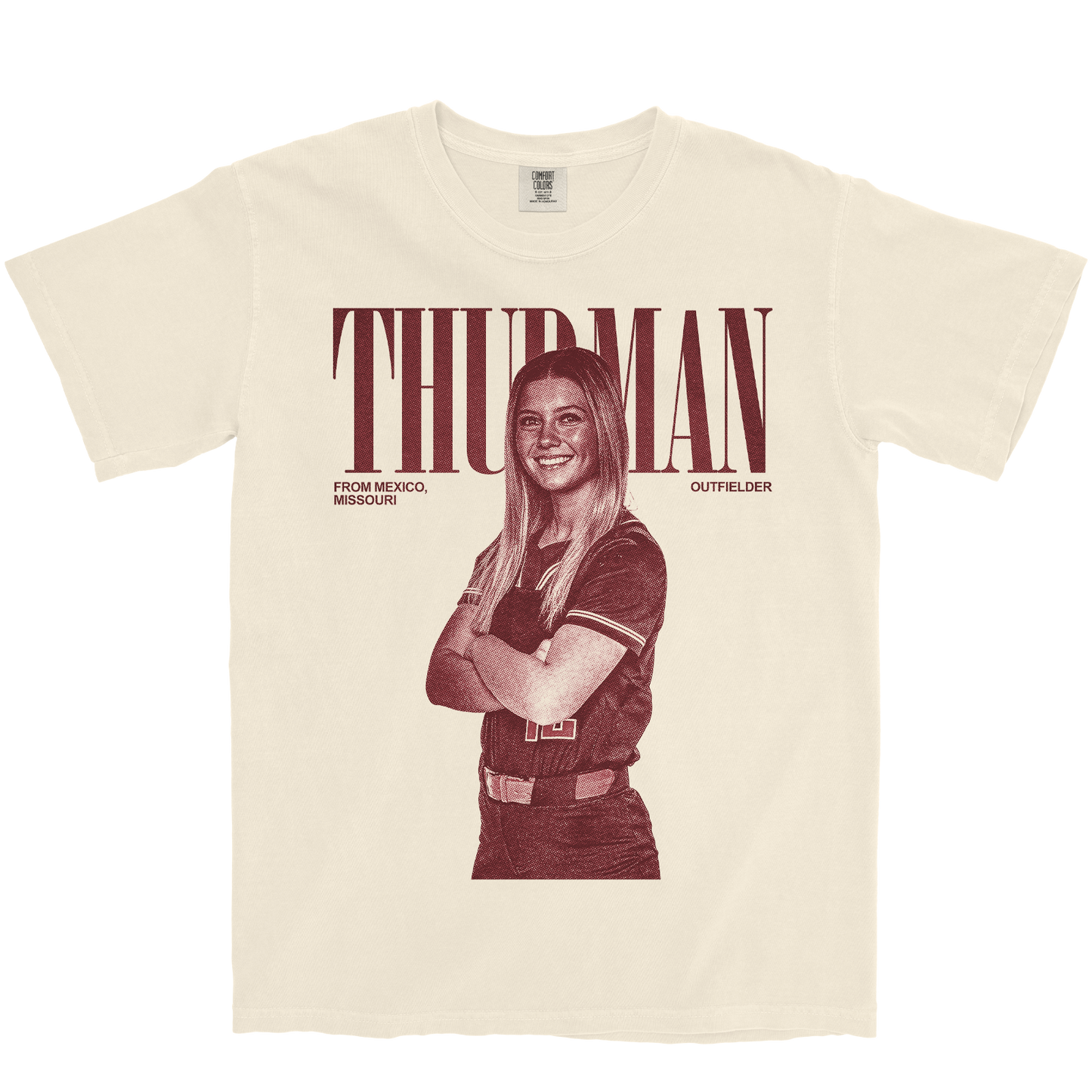 JORDYN THURMAN VINTAGE IVORY TEE