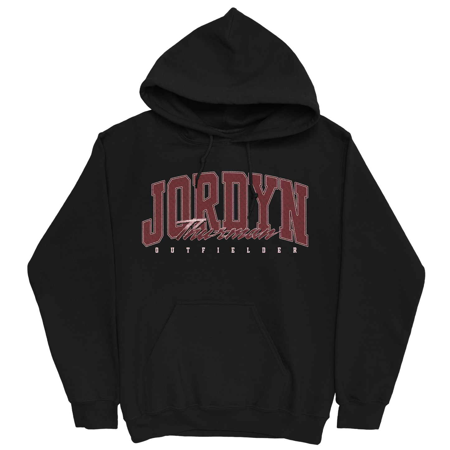 JORDYN THURMAN RETRO BLACK HOODIE