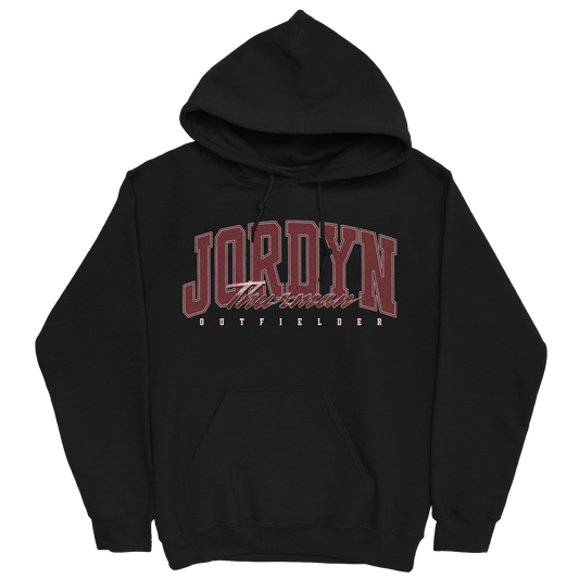 JORDYN THURMAN RETRO BLACK HOODIE