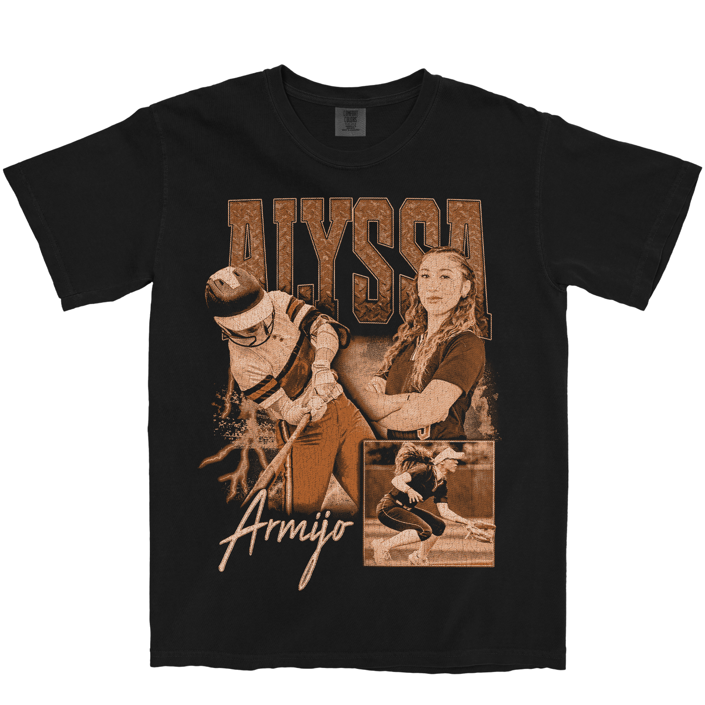 ALYSSA ARMIJO GRAPHIC BLACK TEE