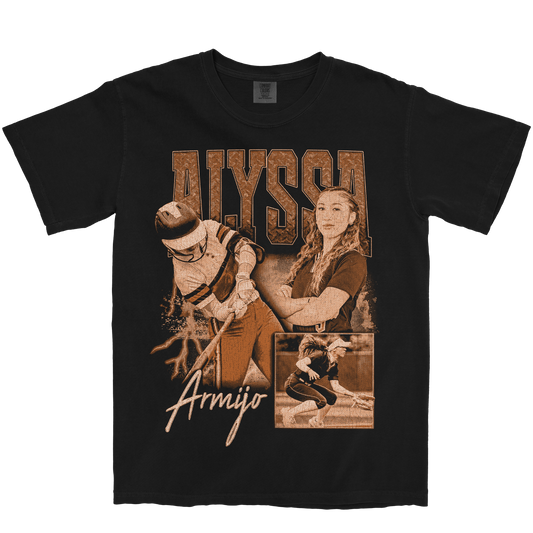 ALYSSA ARMIJO GRAPHIC BLACK TEE