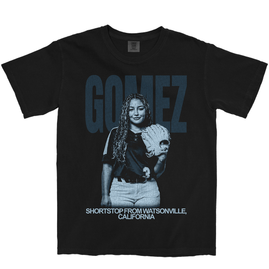 AALIYSAH GOMEZ VINTAGE BLACK TEE