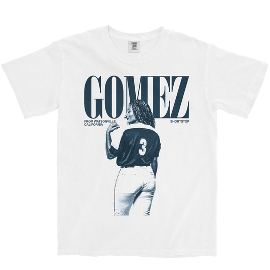 AALIYSAH GOMEZ VINTAGE WHITE TEE