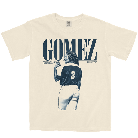 AALIYSAH GOMEZ VINTAGE IVORY TEE