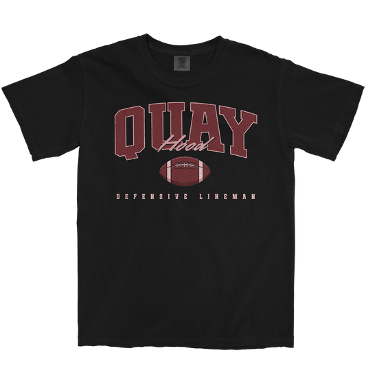 QUAY HOOD RETRO BLACK TEE