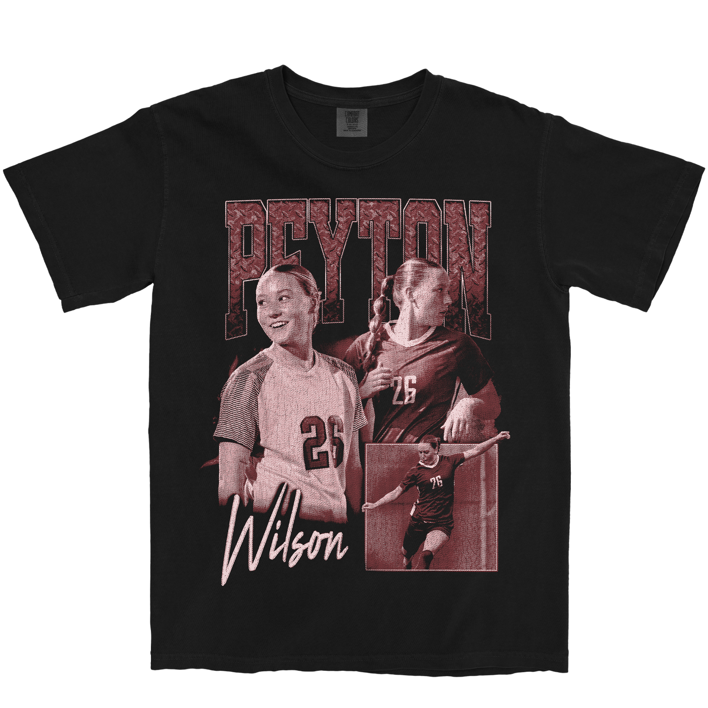 PEYTON WILSON GRAPHIC BLACK TEE