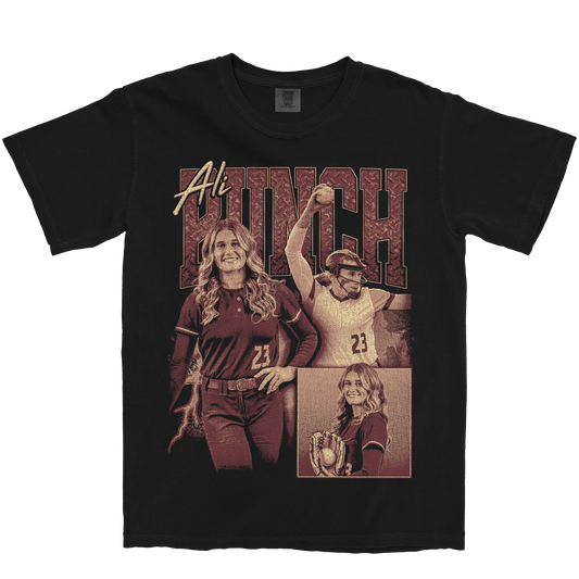 ALI BUNCH GRAPHIC BLACK TEE