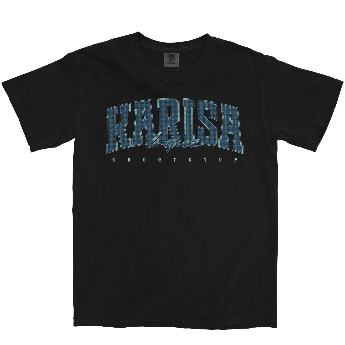 KARISA LOPEZ RETRO BLACK TEE