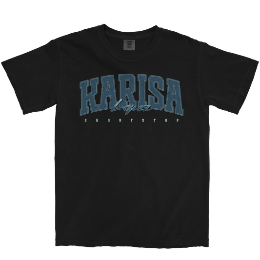 KARISA LOPEZ RETRO BLACK TEE