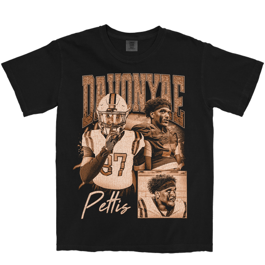 DAVONYAE PETTIS GRAPHIC BLACK TEE