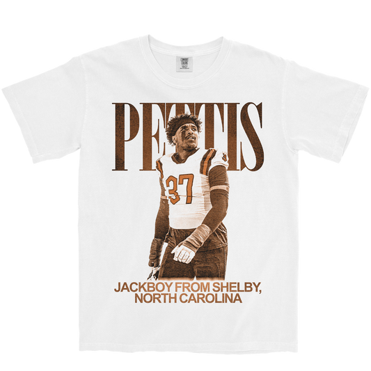 DAVONYAE PETTIS VINTAGE WHITE TEE