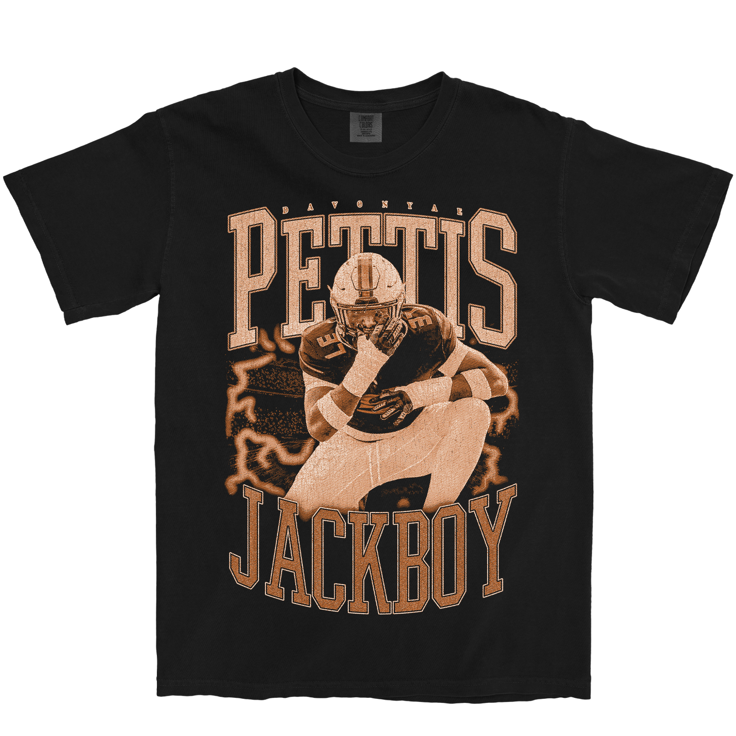 DAVONYAE PETTIS VINTAGE BLACK TEE
