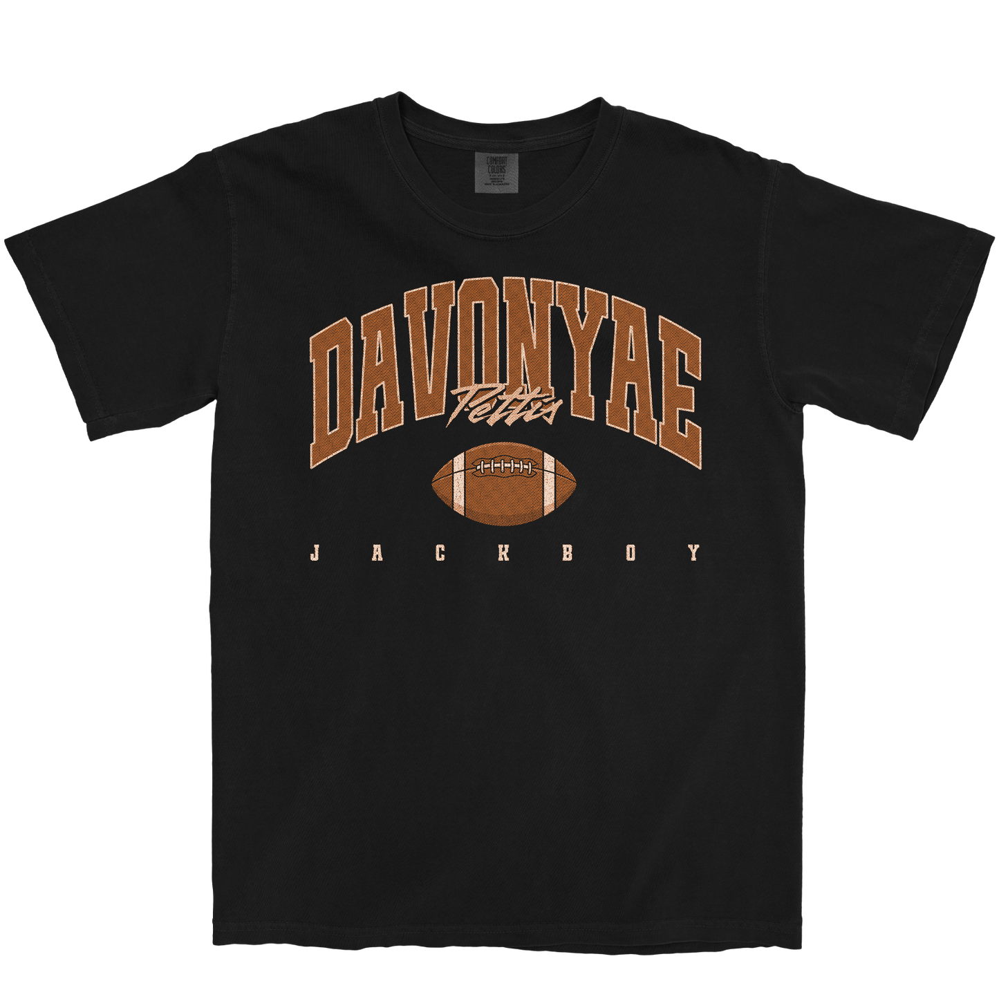 DAVONYAE PETTIS RETRO BLACK TEE