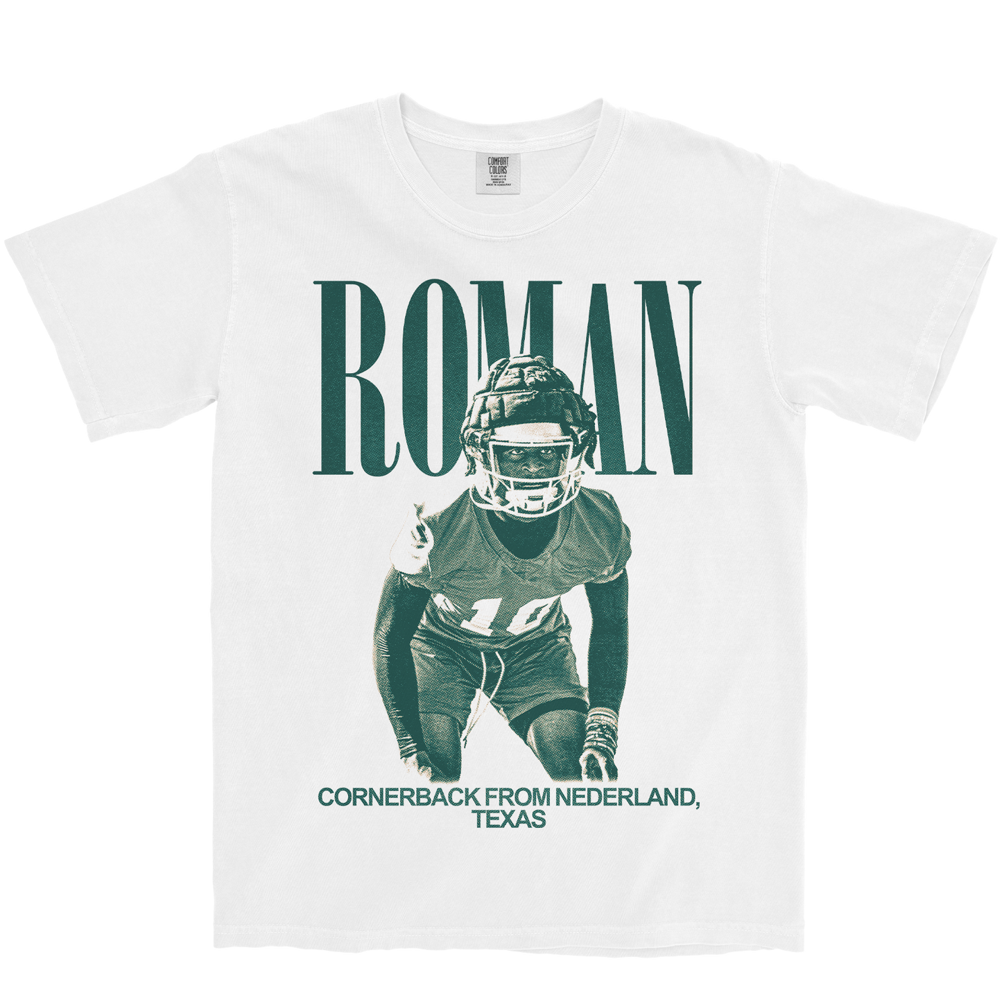 TRAVIS ROMAN VINTAGE WHITE TEE
