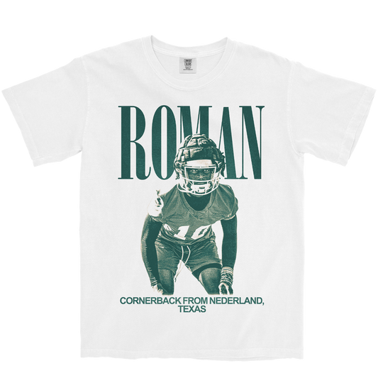 TRAVIS ROMAN VINTAGE WHITE TEE