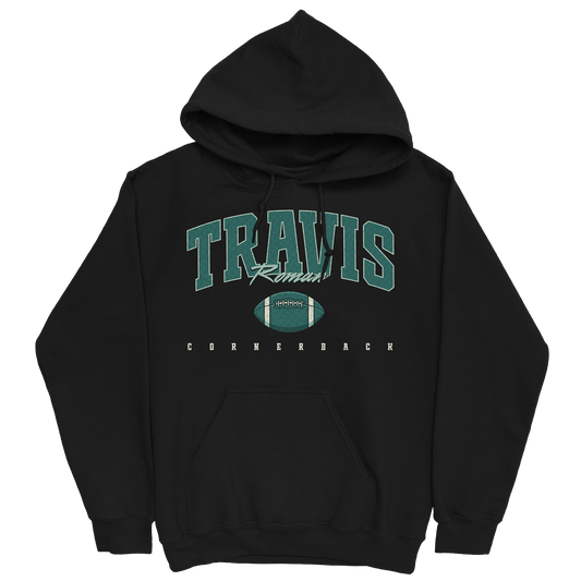 TRAVIS ROMAN RETRO BLACK HOODIE