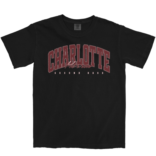 CHARLOTTE HERRON RETRO BLACK TEE