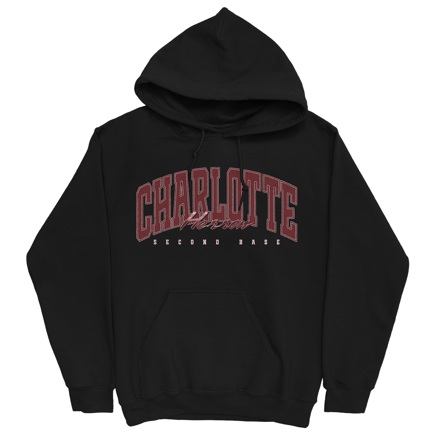 CHARLOTTE HERRON RETRO BLACK HOODIE