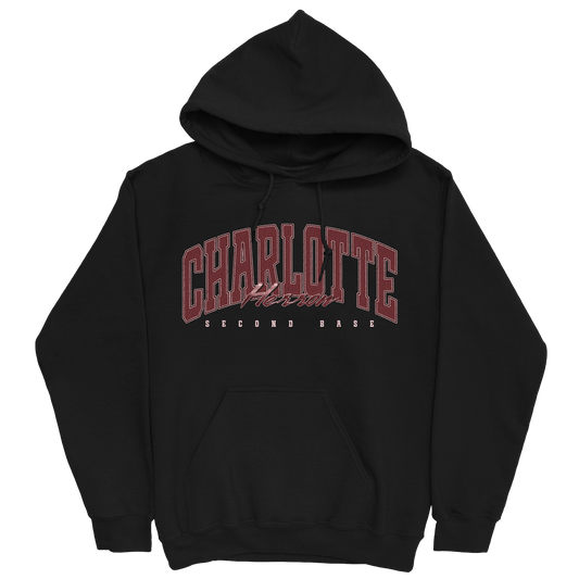 CHARLOTTE HERRON RETRO BLACK HOODIE
