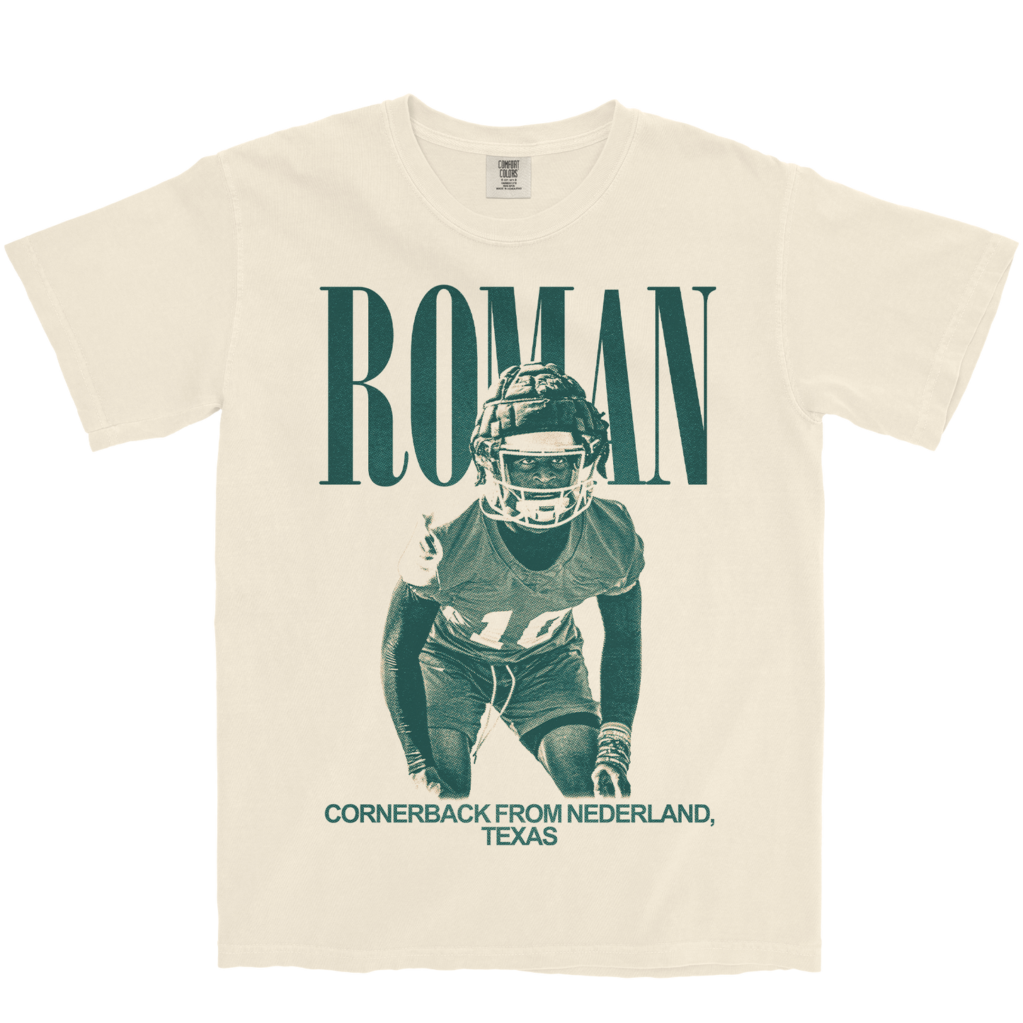 TRAVIS ROMAN VINTAGE IVORY TEE