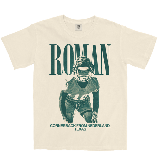TRAVIS ROMAN VINTAGE IVORY TEE