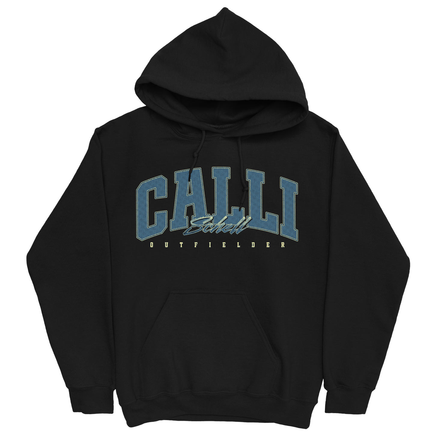 CALLI SCHELL RETRO BLACK HOODIE
