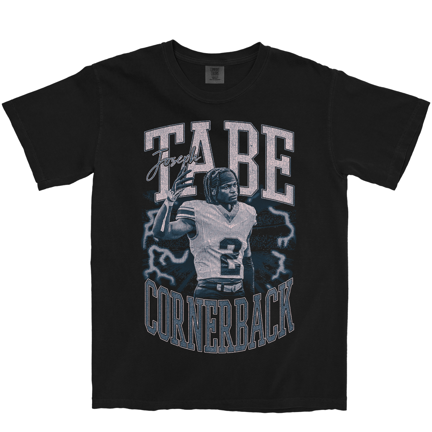 JOSEPH TABE VINTAGE BLACK TEE
