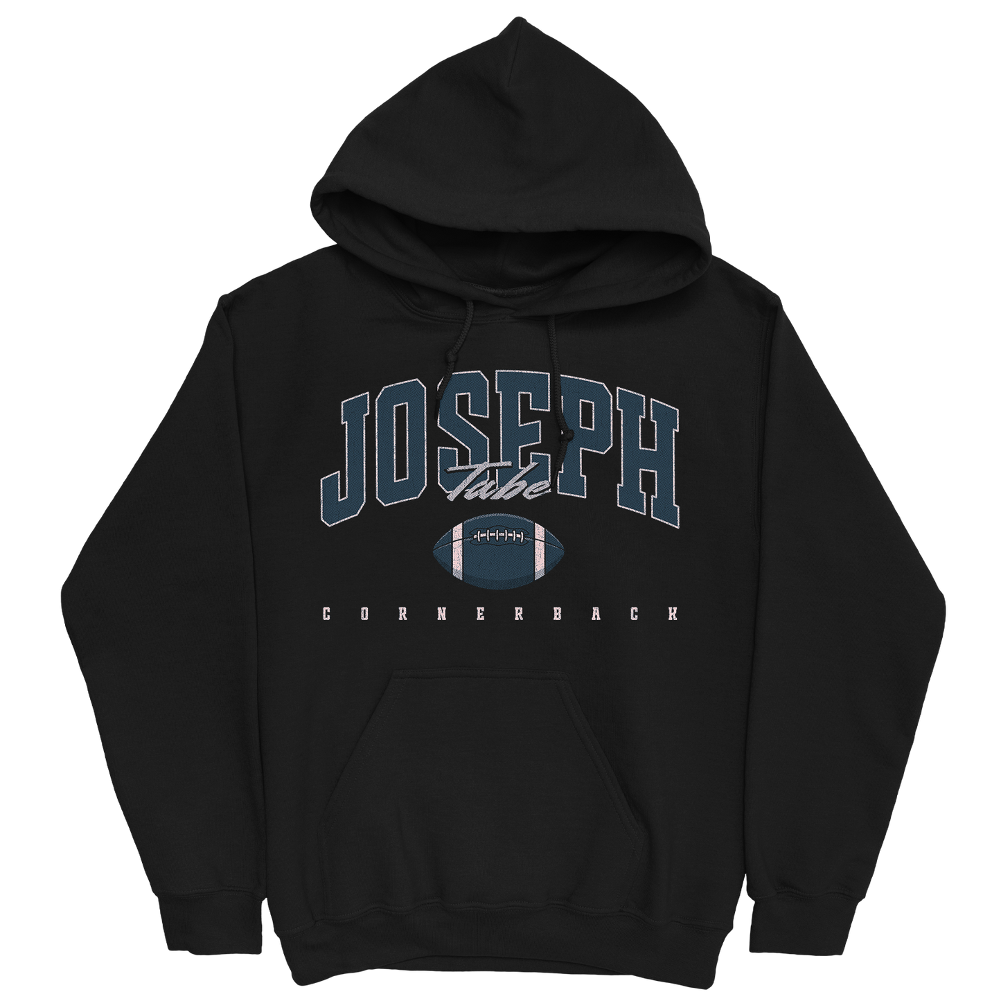 JOSEPH TABE RETRO BLACK HOODIE