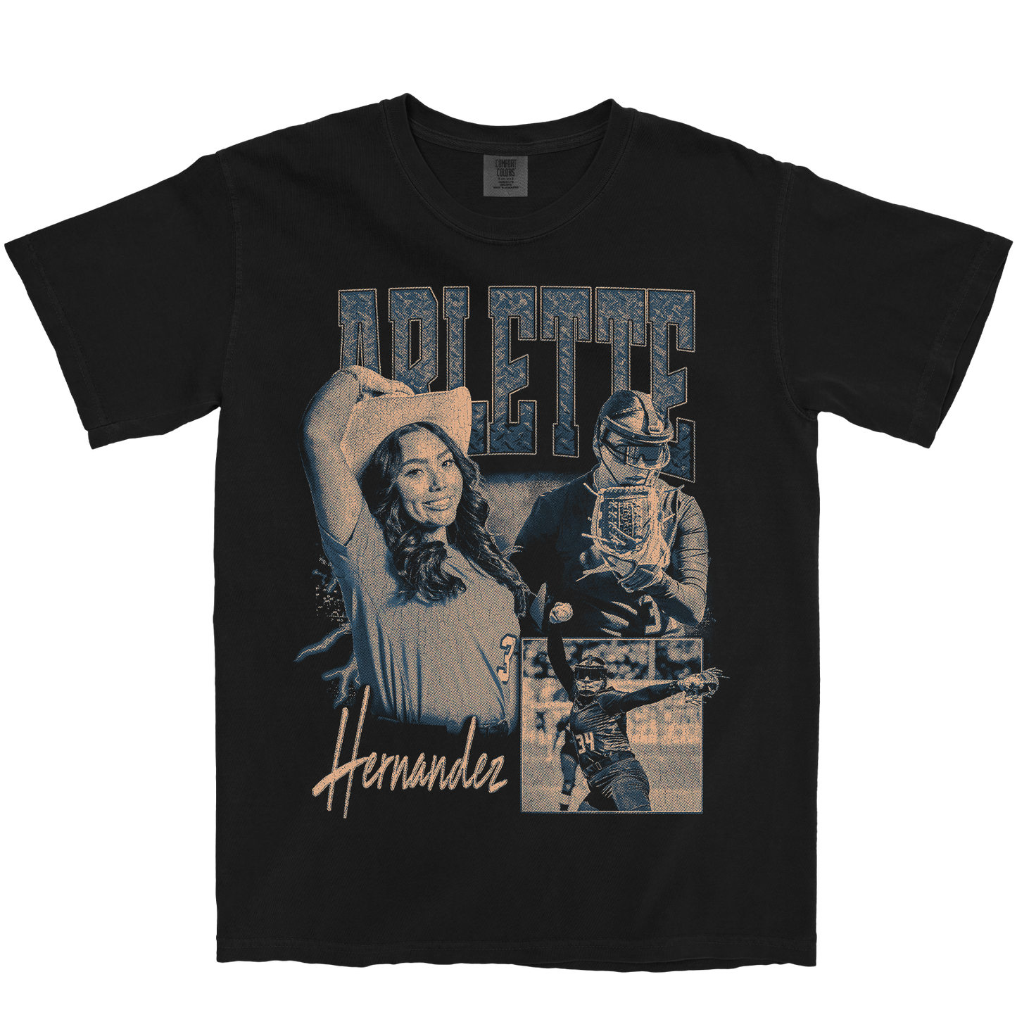 ARLETTE HERNANDEZ GRAPHIC BLACK TEE