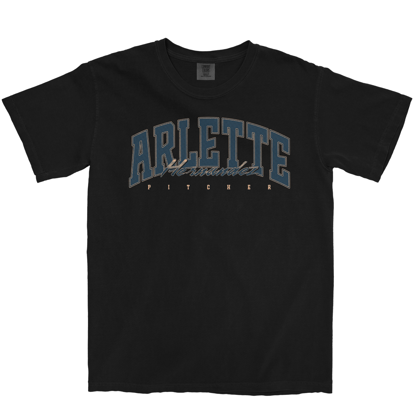 ARLETTE HERNANDEZ RETRO BLACK TEE
