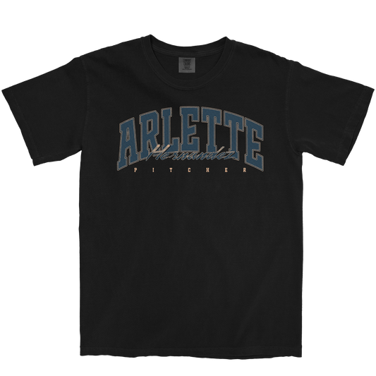 ARLETTE HERNANDEZ RETRO BLACK TEE