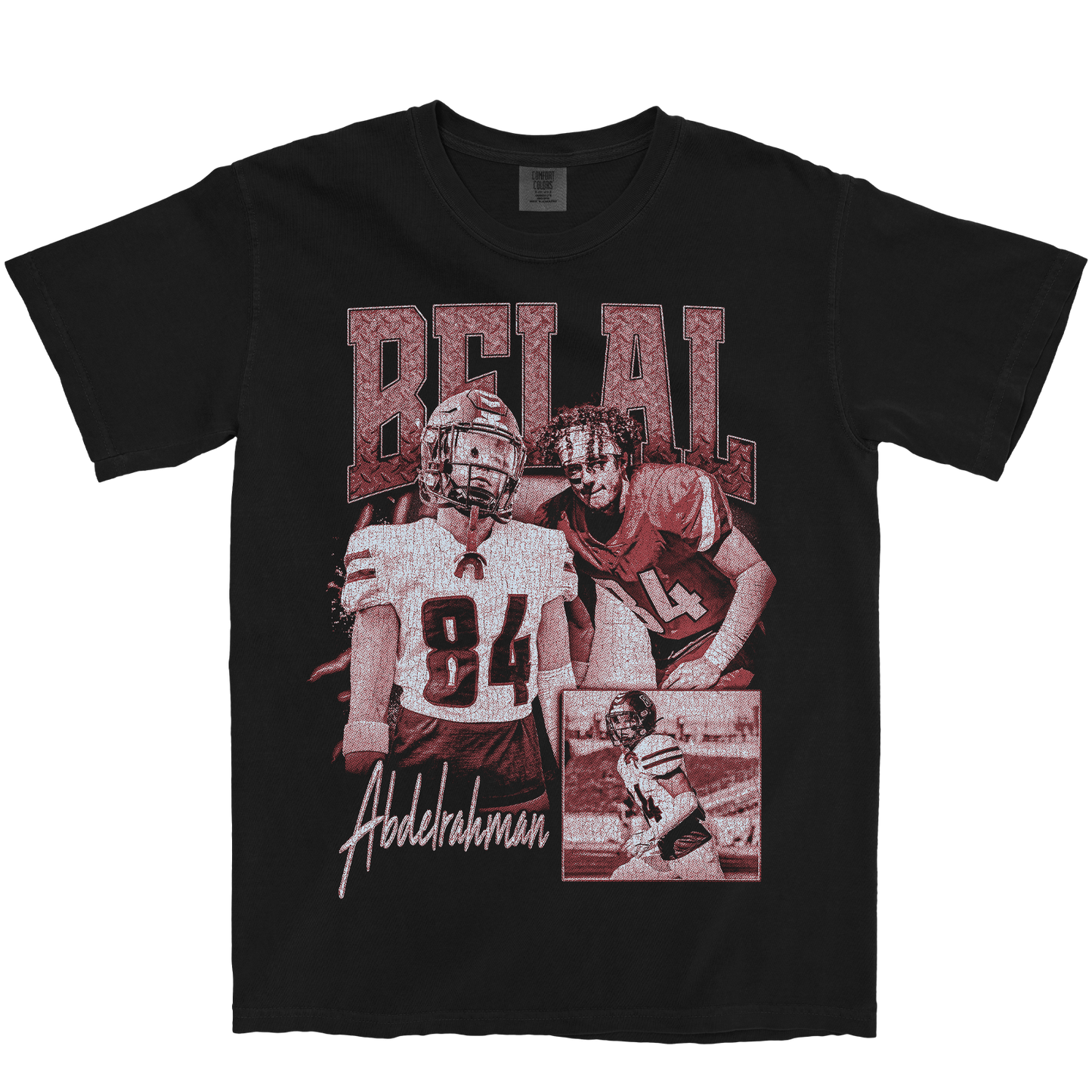 BELAL ABDELRAHMAN GRAPHIC BLACK TEE