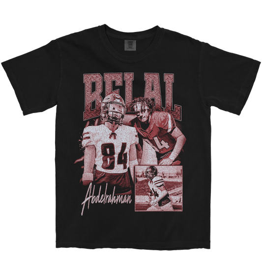 BELAL ABDELRAHMAN GRAPHIC BLACK TEE