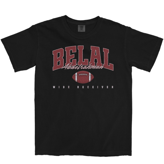 BELAL ABDELRAHMAN RETRO BLACK TEE