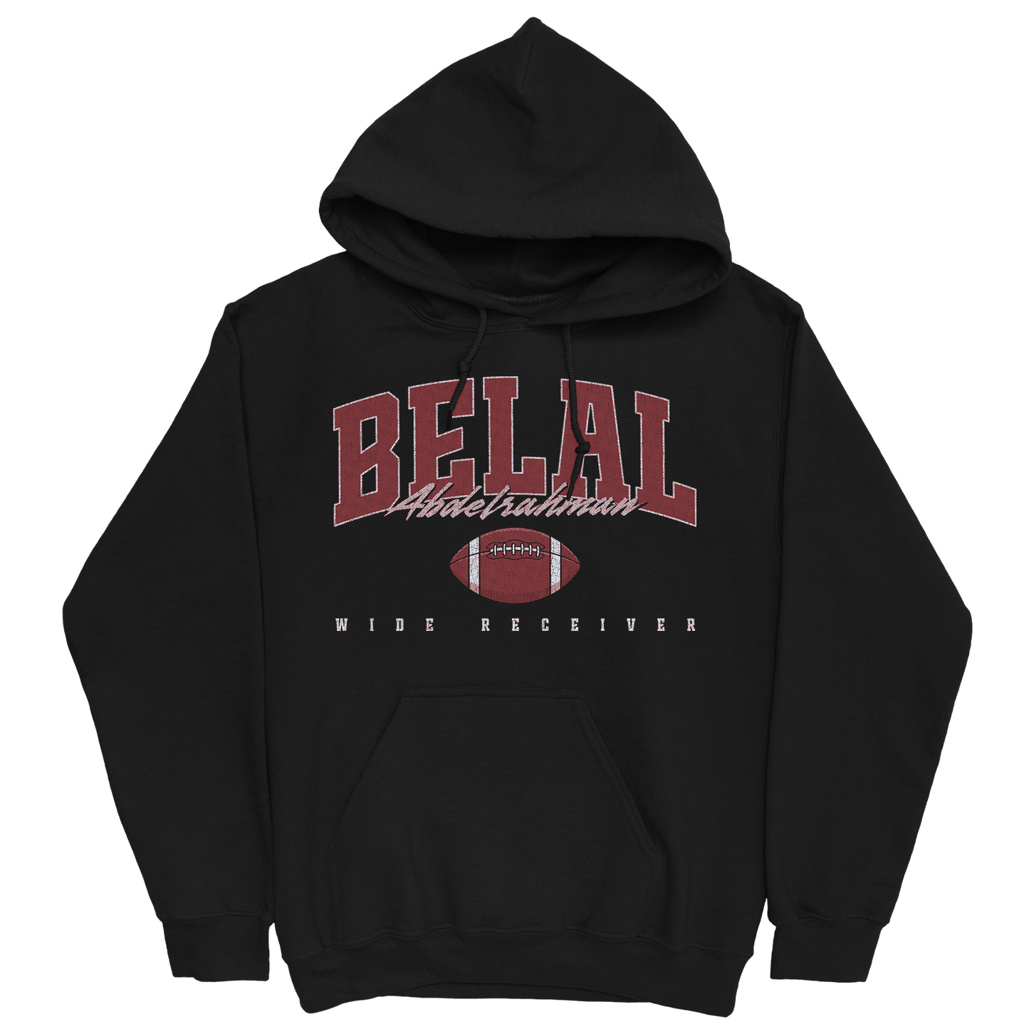 BELAL ABDELRAHMAN RETRO BLACK HOODIE