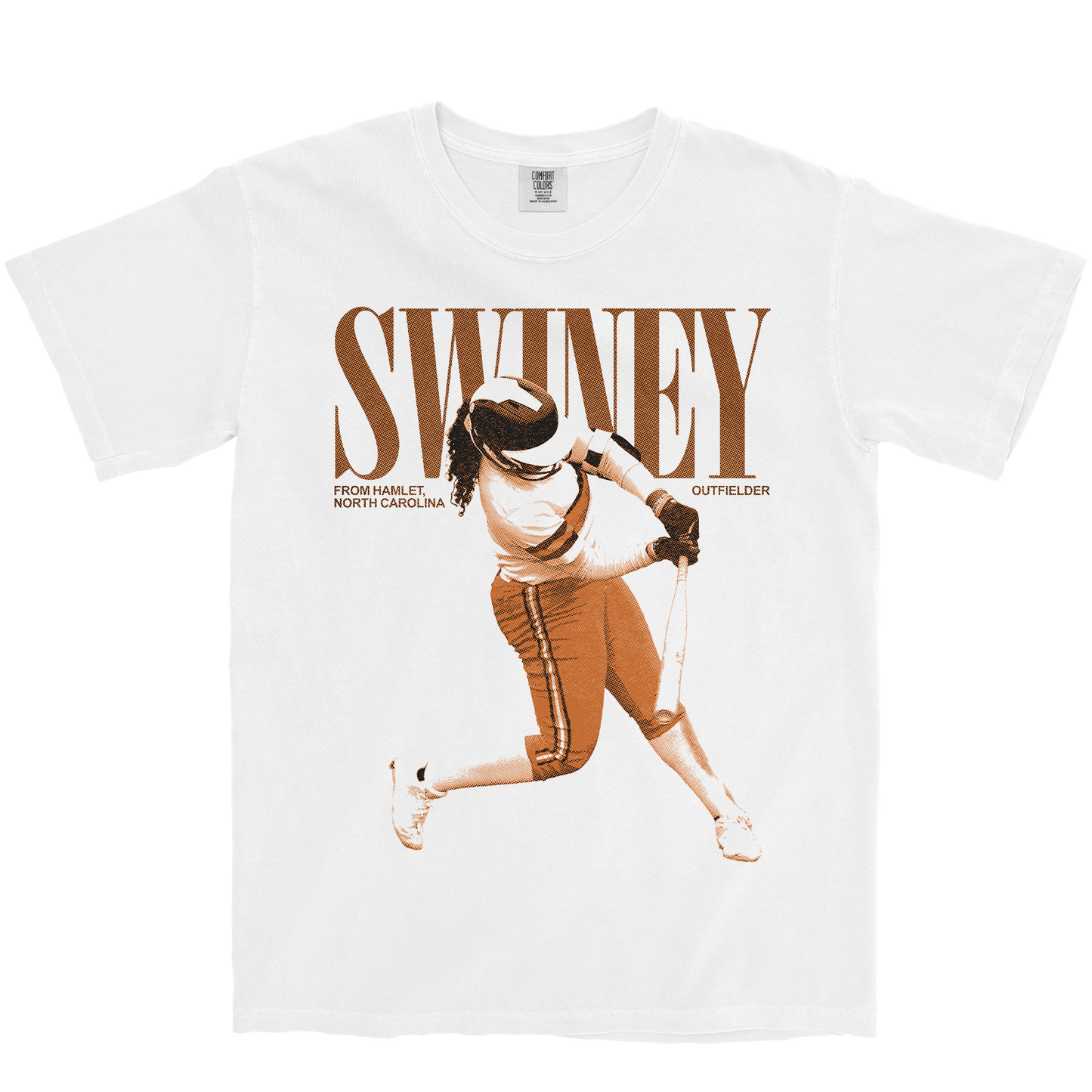 ALLYIAH SWINEY VINTAGE WHITE TEE