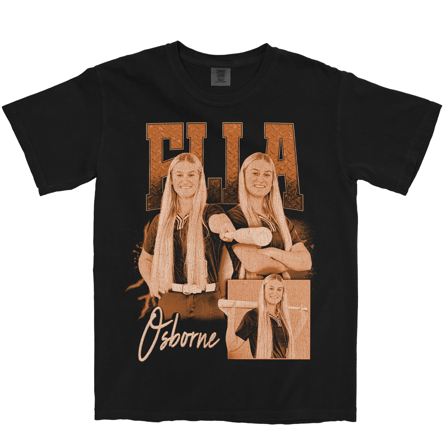ELLA OSBORNE GRAPHIC BLACK TEE