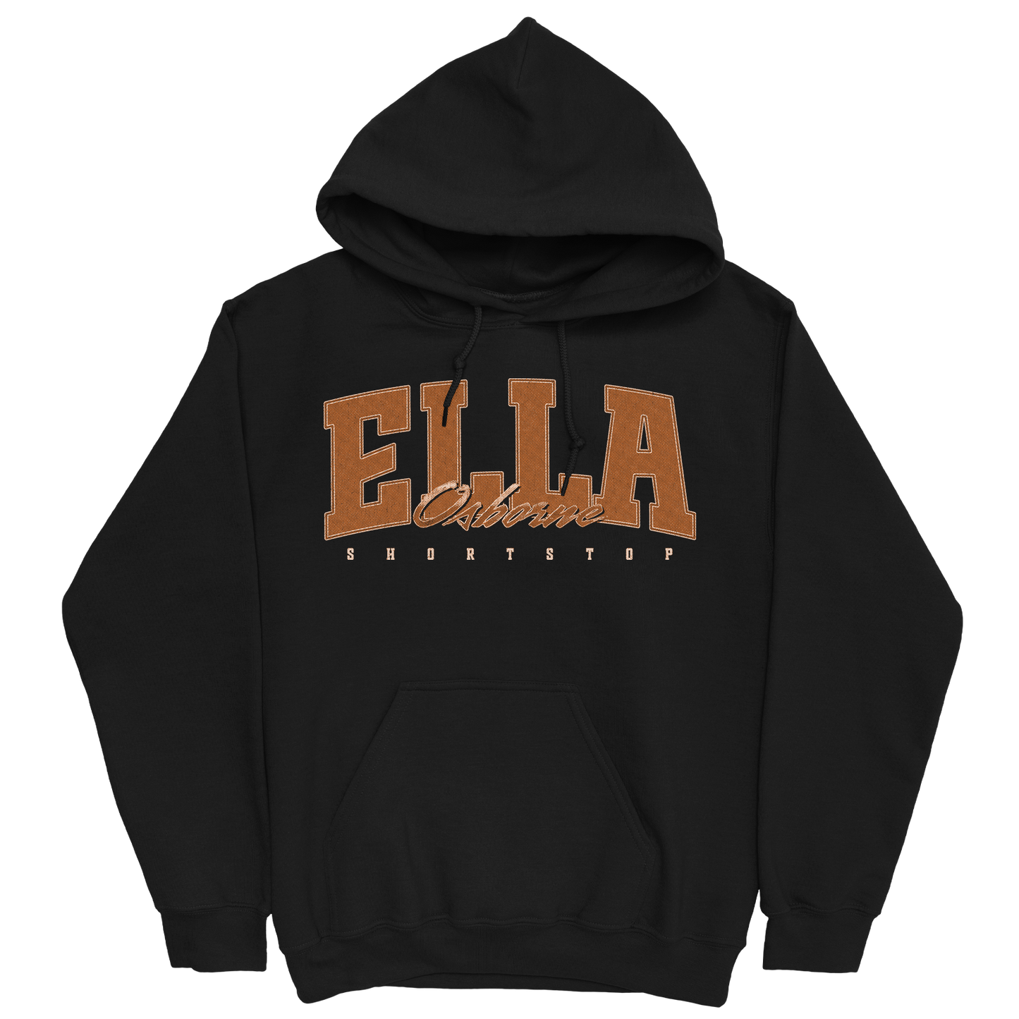 ELLA OSBORNE RETRO BLACK HOODIE