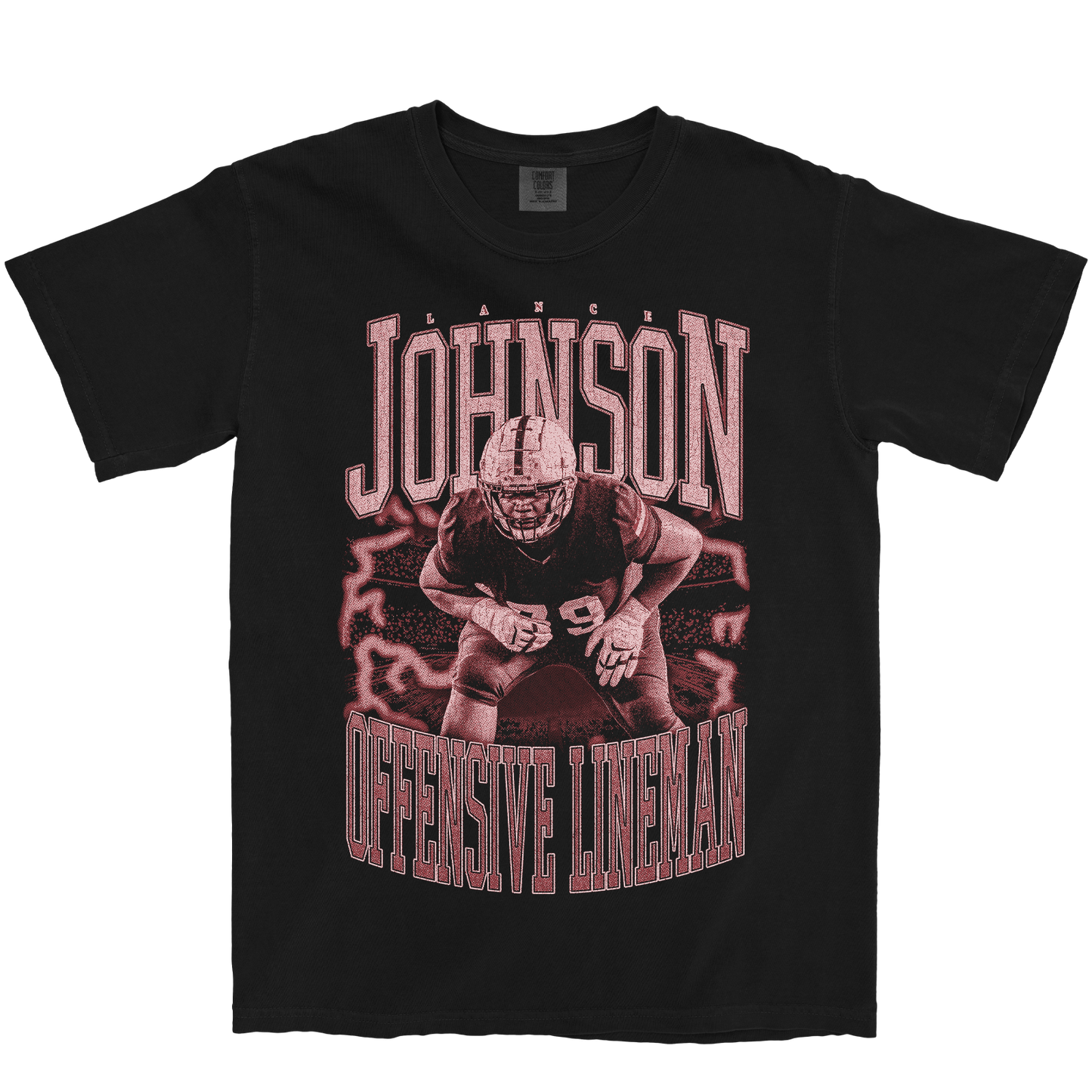 LANCE JOHNSON VINTAGE BLACK TEE