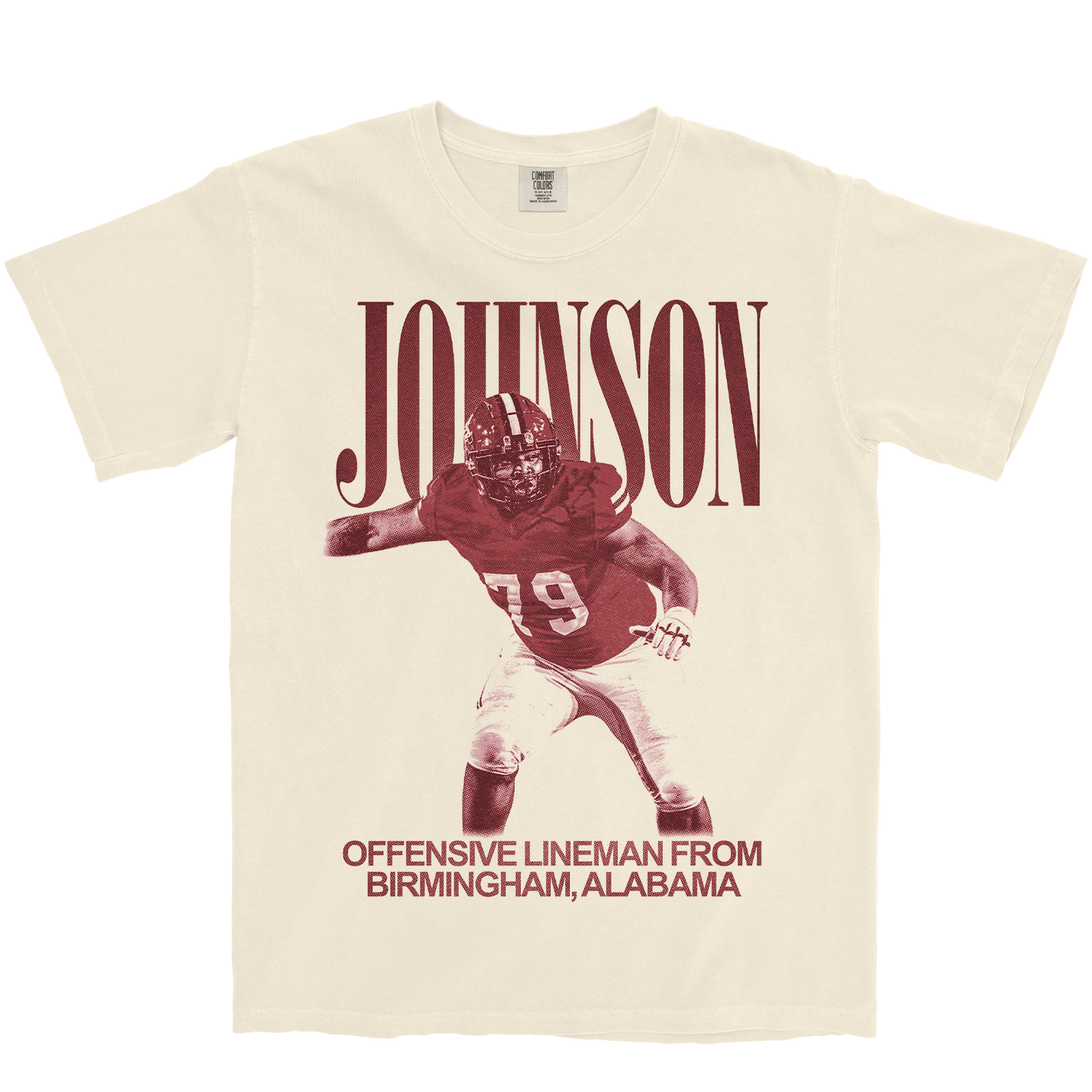 LANCE JOHNSON VINTAGE IVORY TEE
