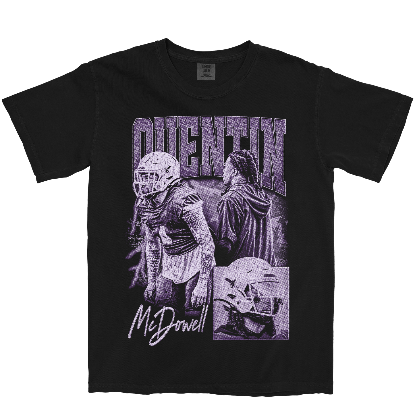 QUENTIN MCDOWELL GRAPHIC BLACK TEE