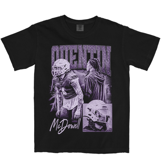 QUENTIN MCDOWELL GRAPHIC BLACK TEE