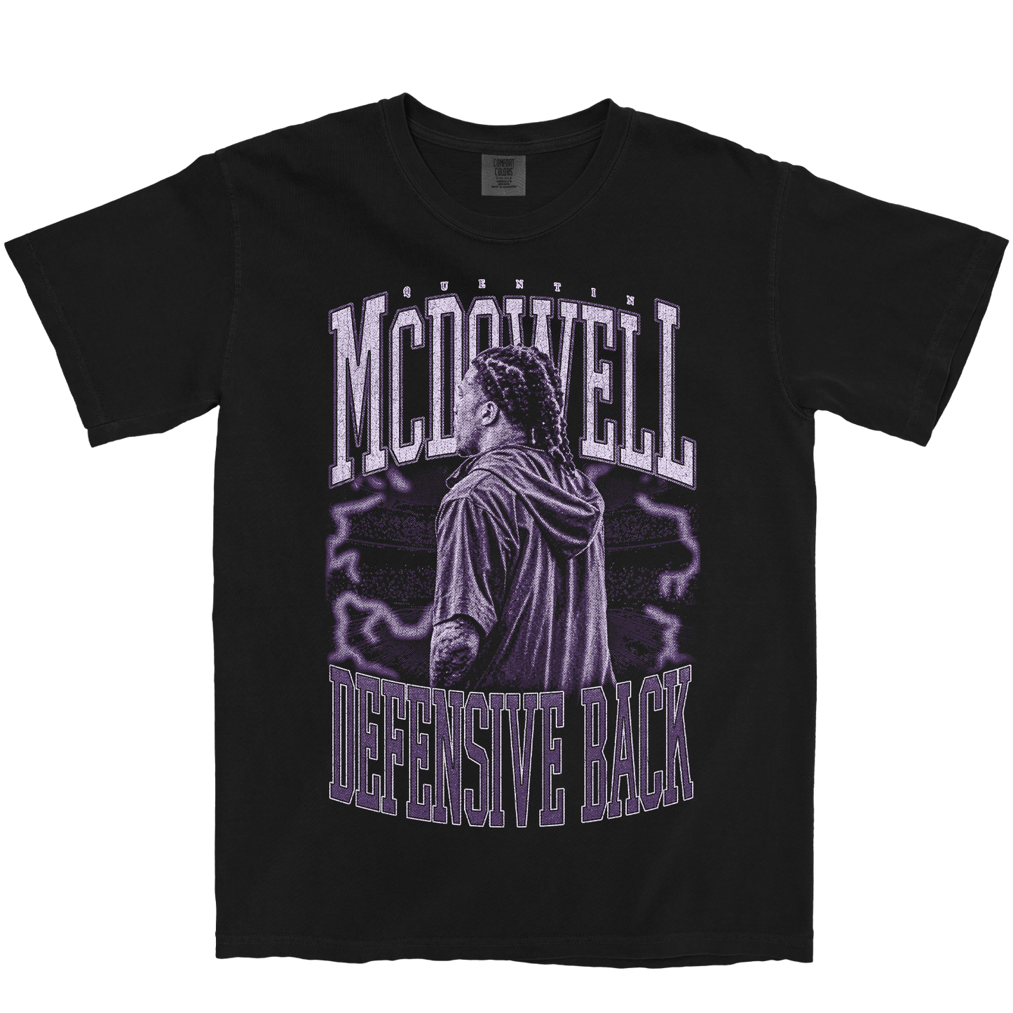 QUENTIN MCDOWELL VINTAGE BLACK TEE