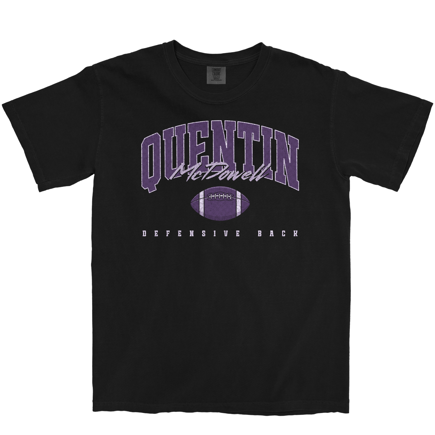 QUENTIN MCDOWELL RETRO BLACK TEE