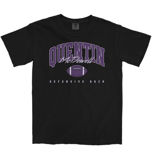 QUENTIN MCDOWELL RETRO BLACK TEE
