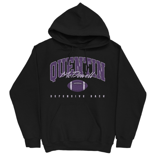 QUENTIN MCDOWELL RETRO BLACK HOODIE