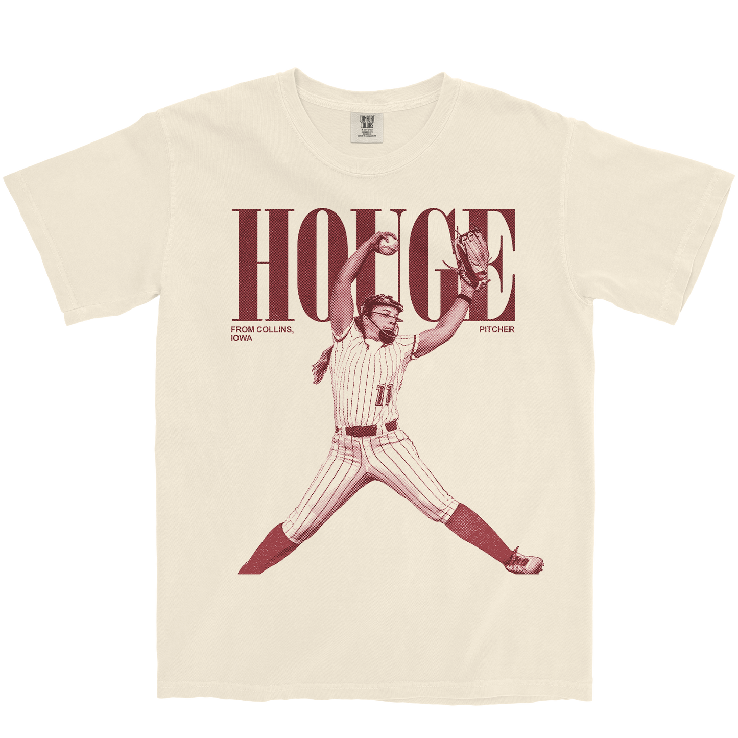 ERICA HOUGE VINTAGE IVORY TEE