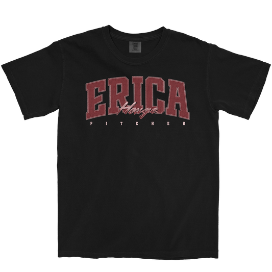 ERICA HOUGE RETRO BLACK TEE