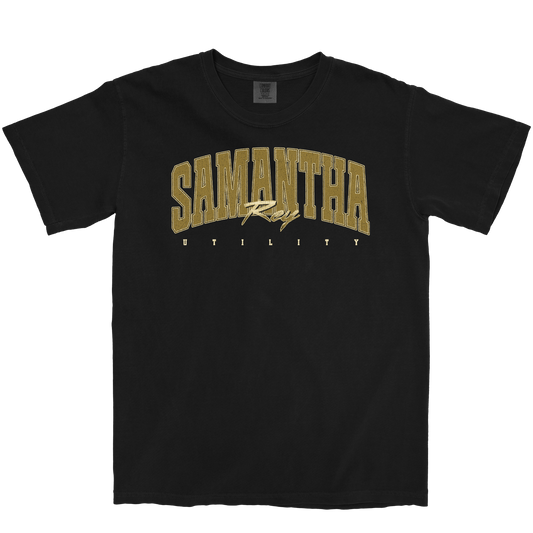 SAMANTHA REY RETRO BLACK TEE